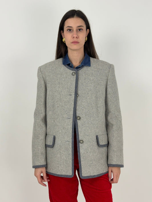 Giacca vintage in lana cotta