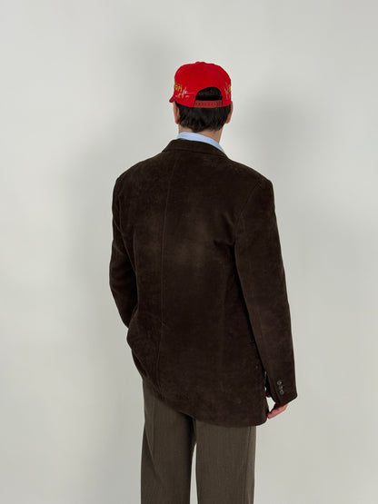 Giacca in velluto marrone anni '80