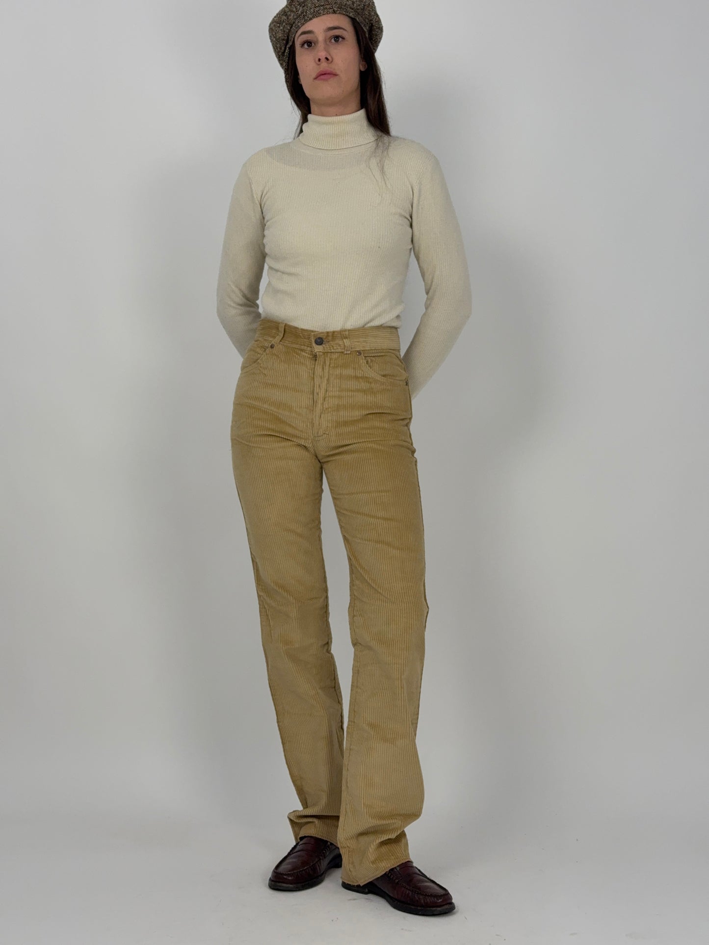 pantaloni in velluto a coste anni '70