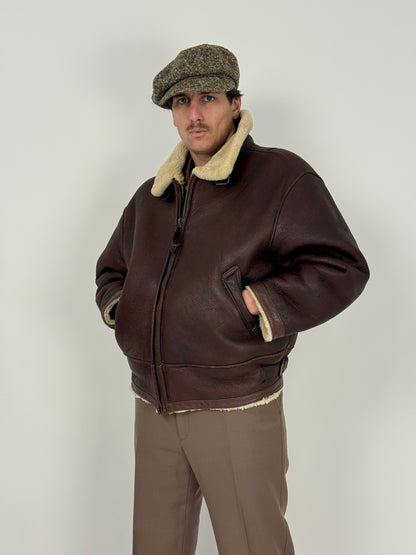 Giacca Aviazione Shearling anni '80