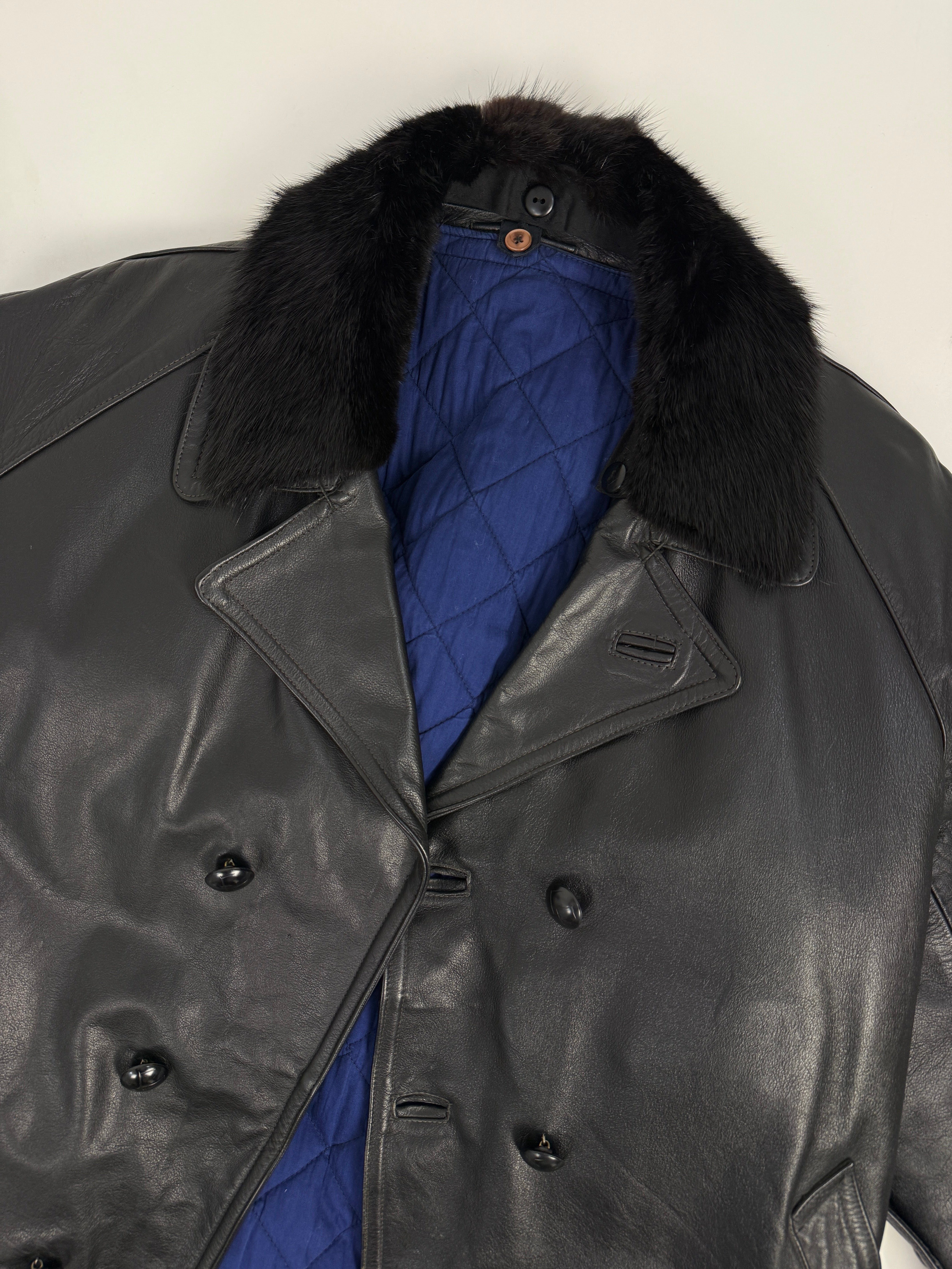 Cappotto in pelle Confezioni CAF anni '60