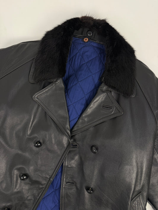 Cappotto in pelle Confezioni CAF anni '60