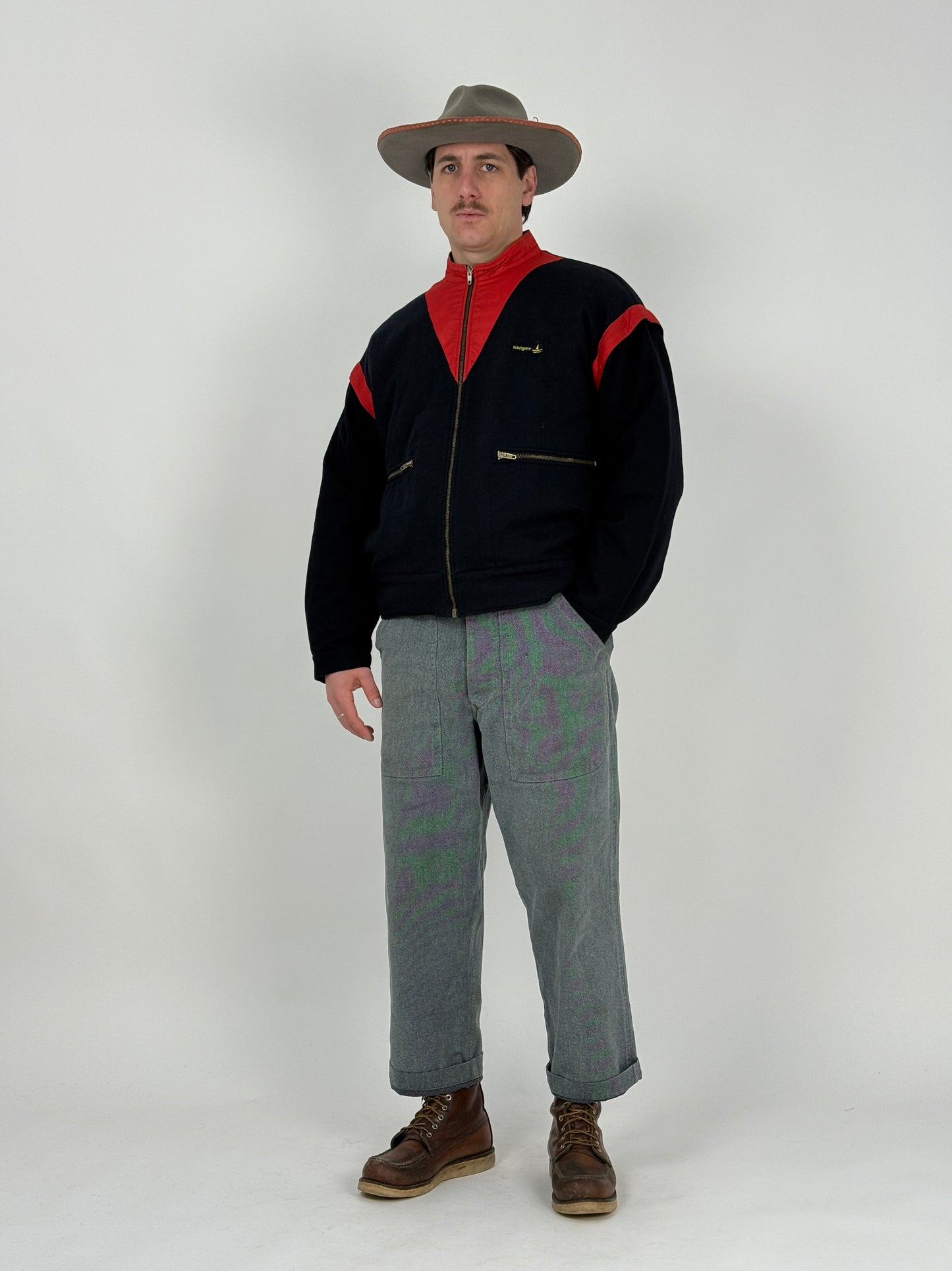 Giacca Navigare in lana anni '70 - maniche staccabili