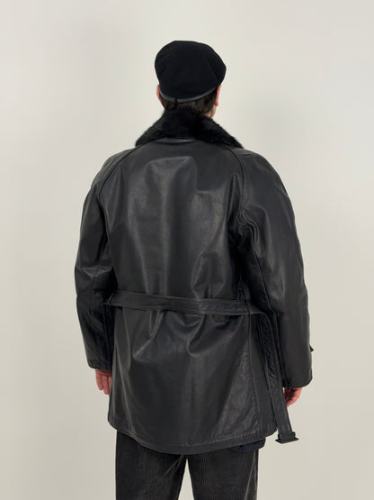 Cappotto in pelle Confezioni CAF anni '60