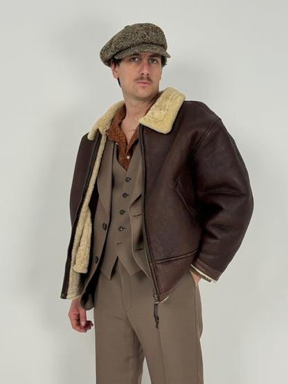 Giacca Aviazione Shearling anni '80