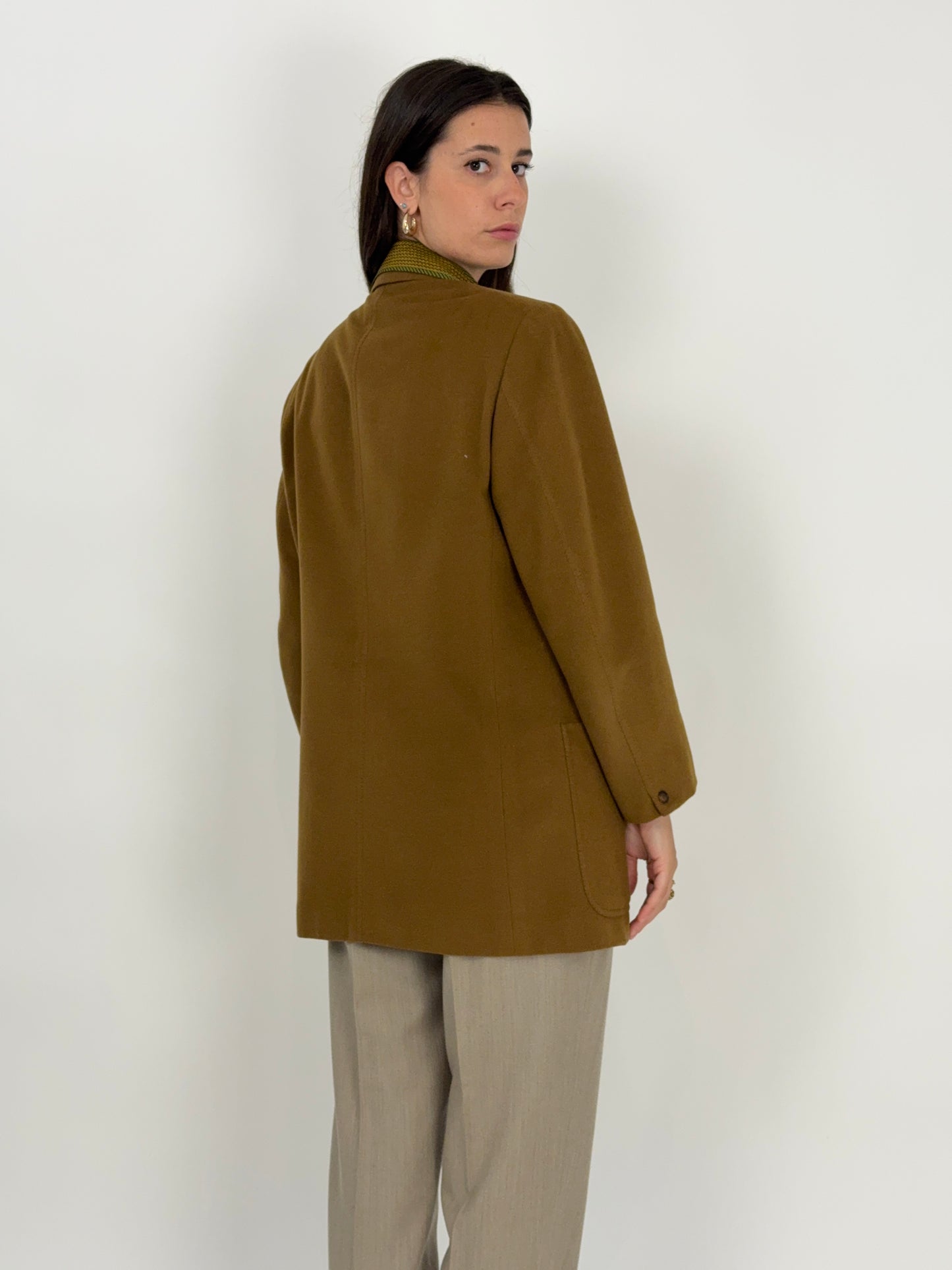 Cappotto doppiopetto in puro cashmere vintage