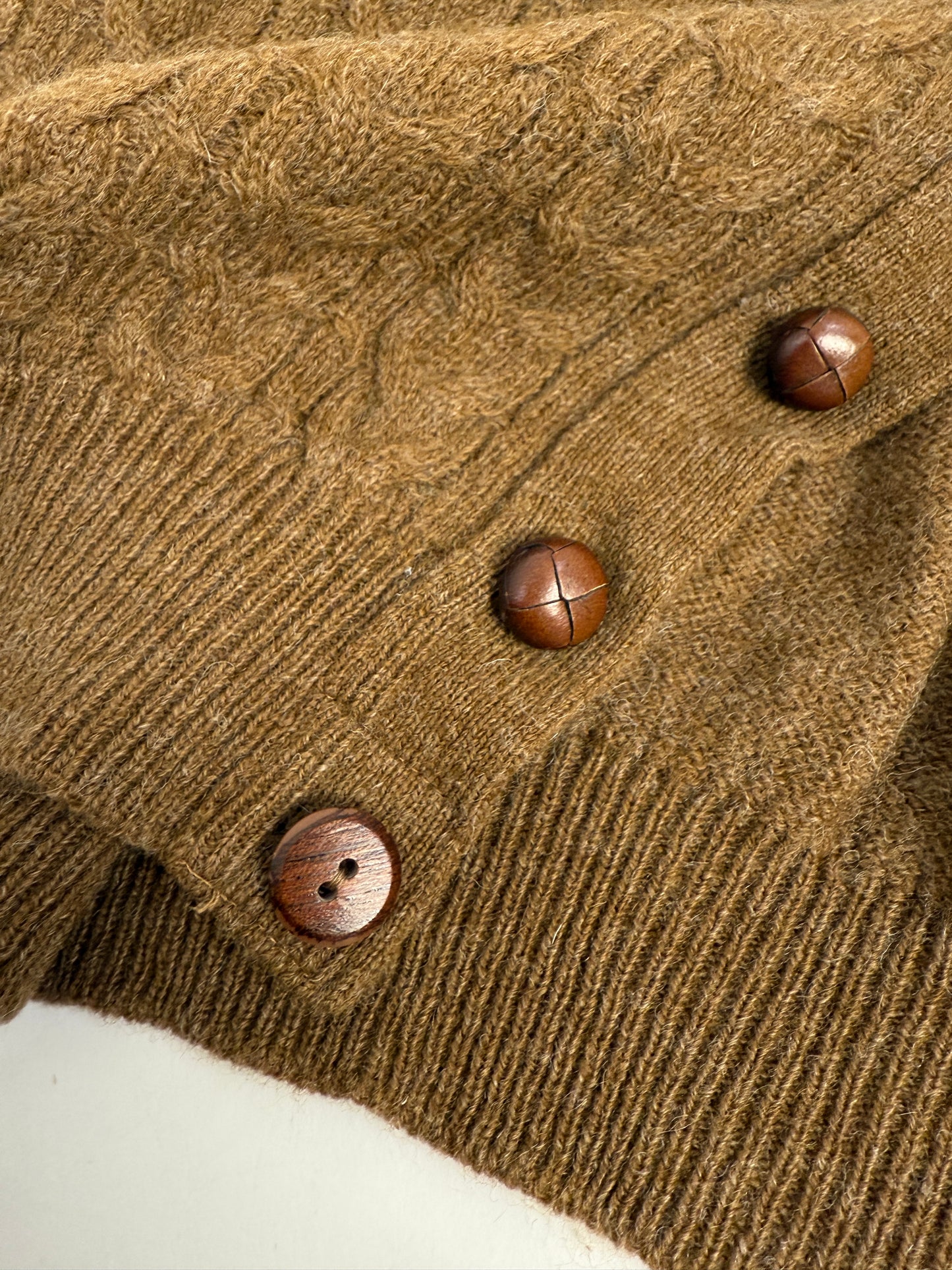 Cardigan Benetton anni ’80 in Pura Lana Shetland