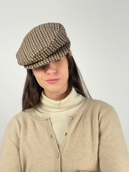 Coppola vintage in lana pied de poule