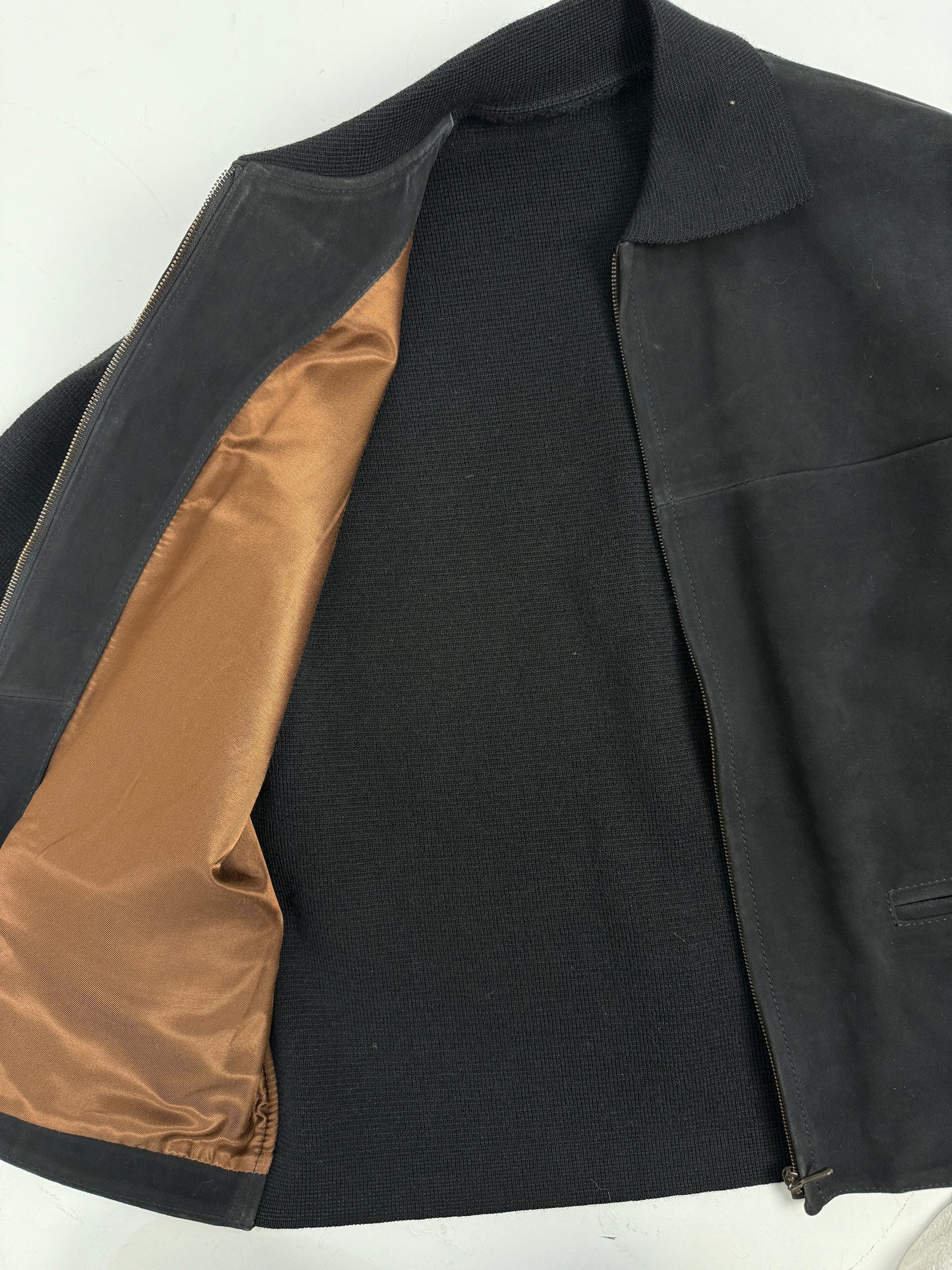 Giacca Stewart in camoscio e maglia