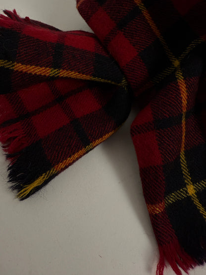 Sciarpa vintage in lana tartan
