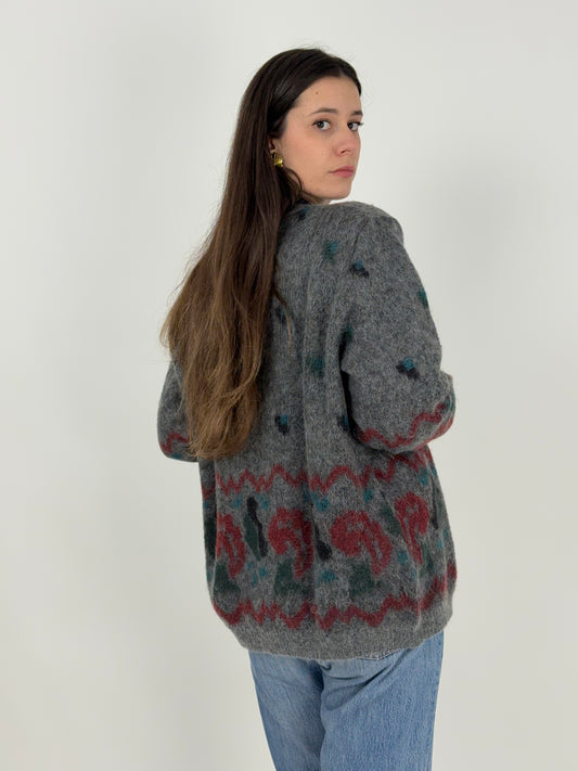 Cardigan in mohair anni '70