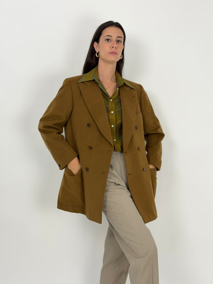 Cappotto doppiopetto in puro cashmere vintage