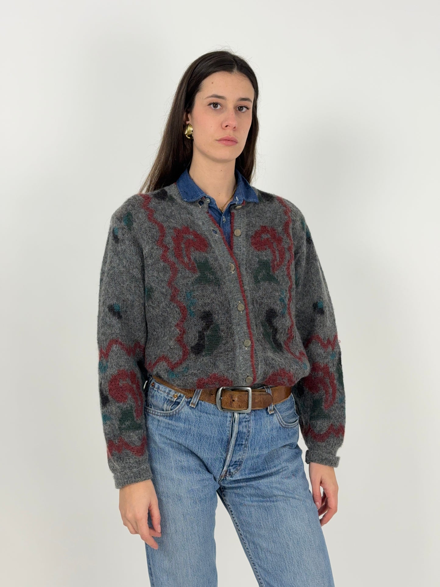 Cardigan in mohair anni '70
