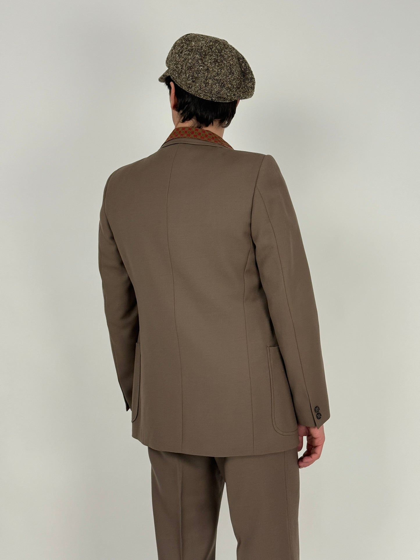 Completo 3 pezzi anni '70 in pura lana