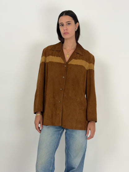 Camicia giacca in camoscio - Marina Sport anni ’80