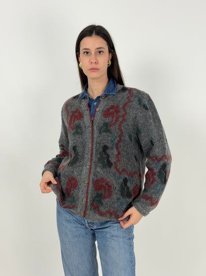 Cardigan in mohair anni '70