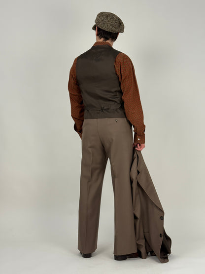 Completo 3 pezzi anni '70 in pura lana