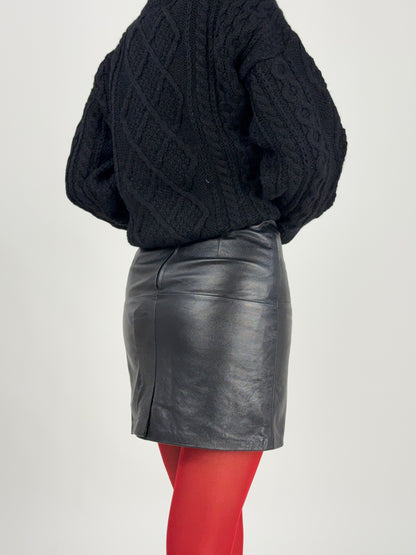 Minigonna in vera pelle anni '70