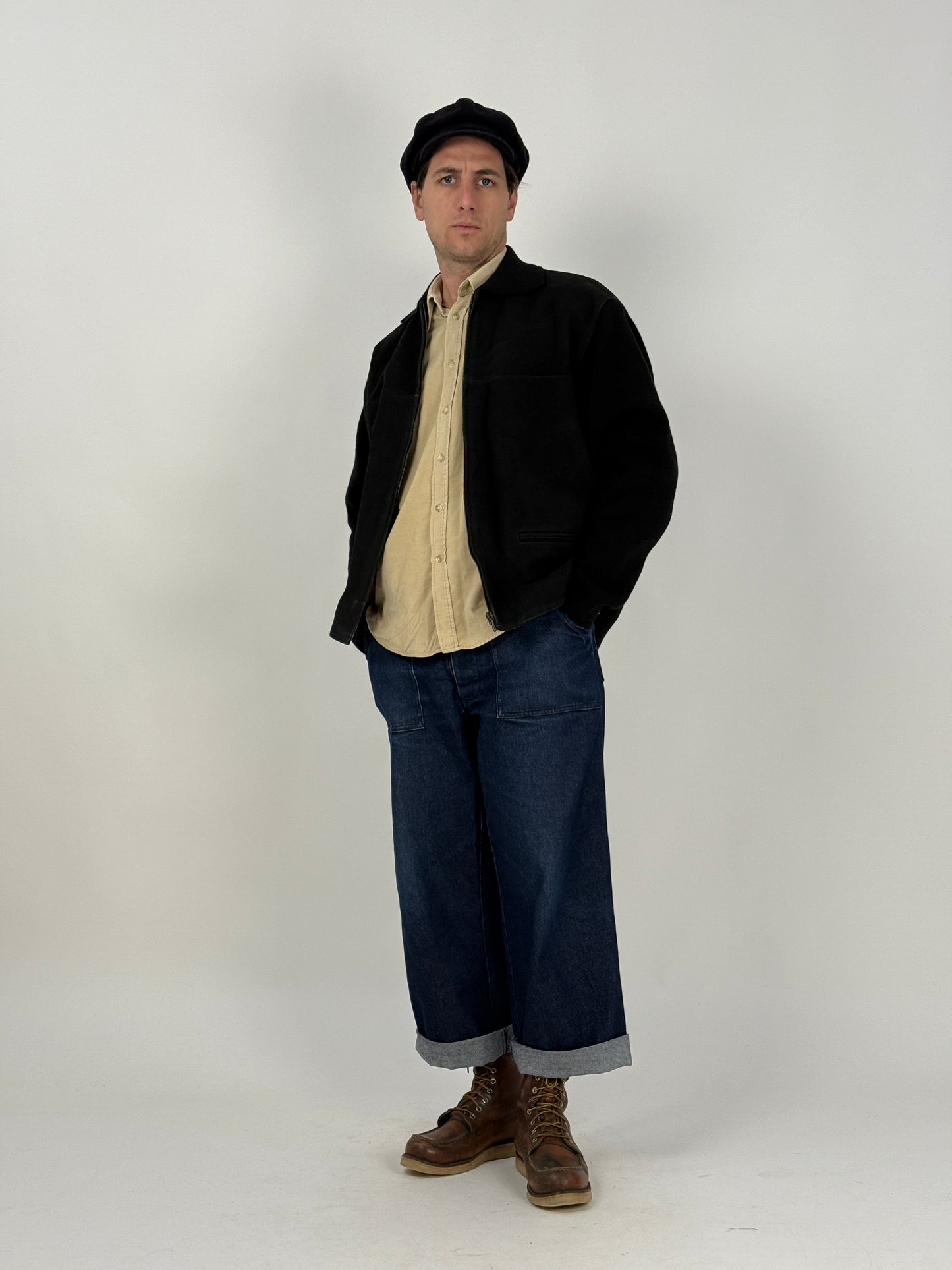 Giacca Stewart in camoscio e maglia