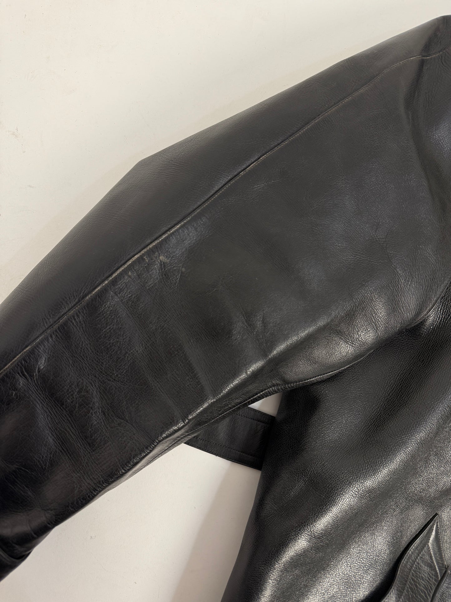 Cappotto doppiopetto in pelle anni ’40/’50