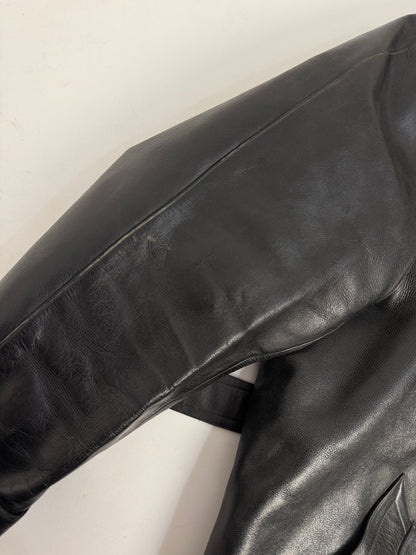 Cappotto doppiopetto in pelle anni ’40/’50