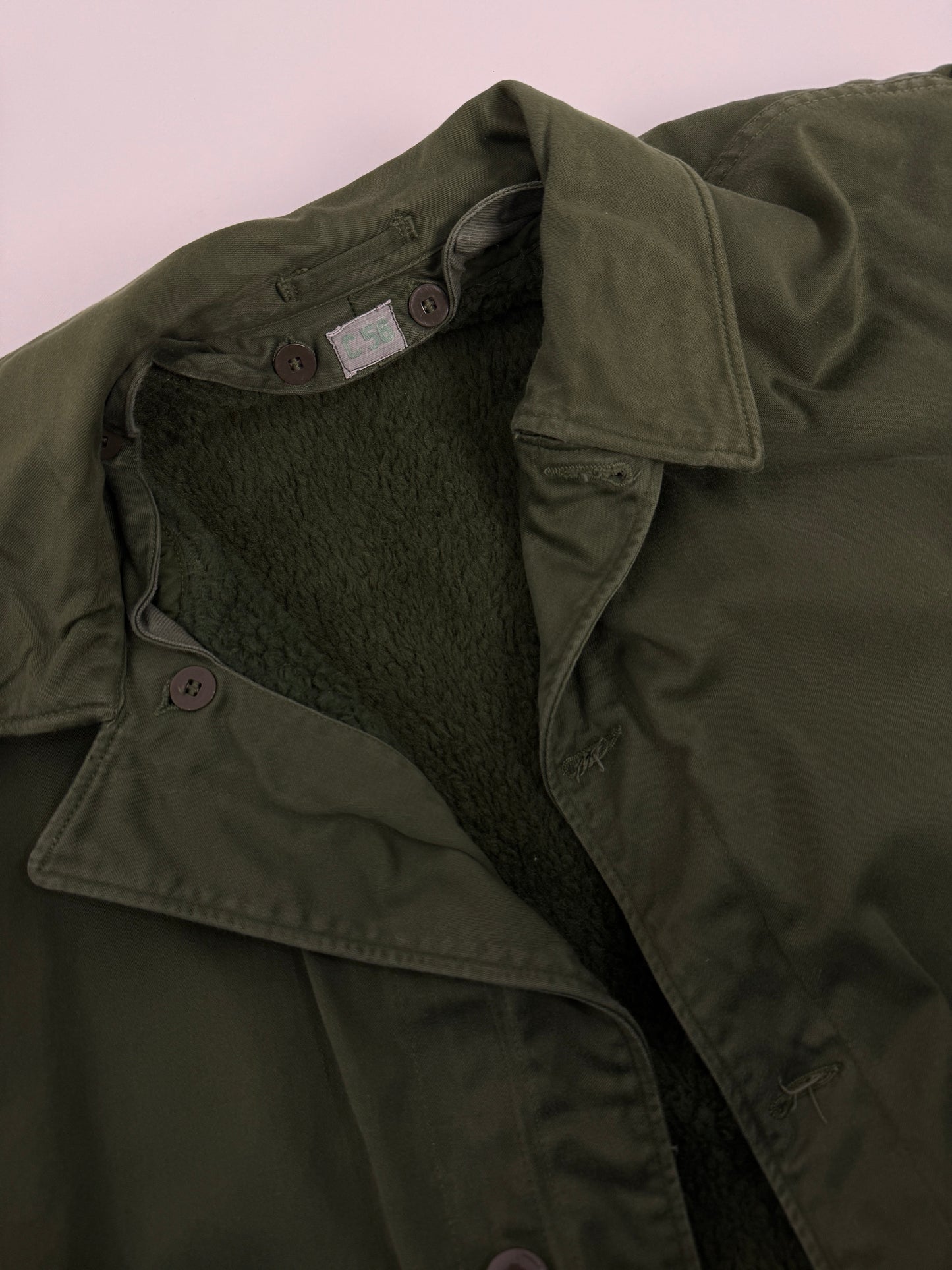Parka militare C56 con fodera in pile rimovibile anni ’80