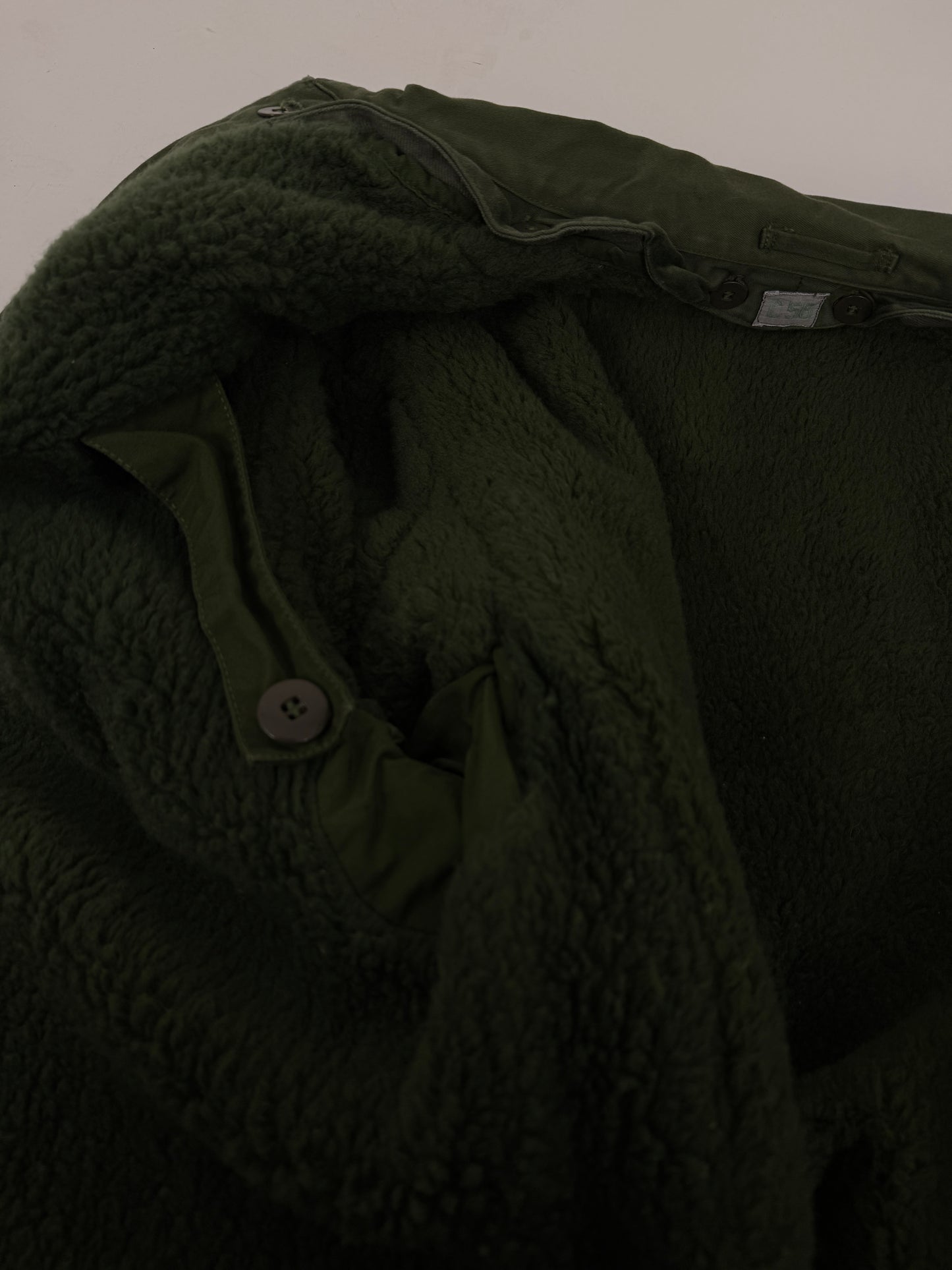 Parka militare C56 con fodera in pile rimovibile anni ’80