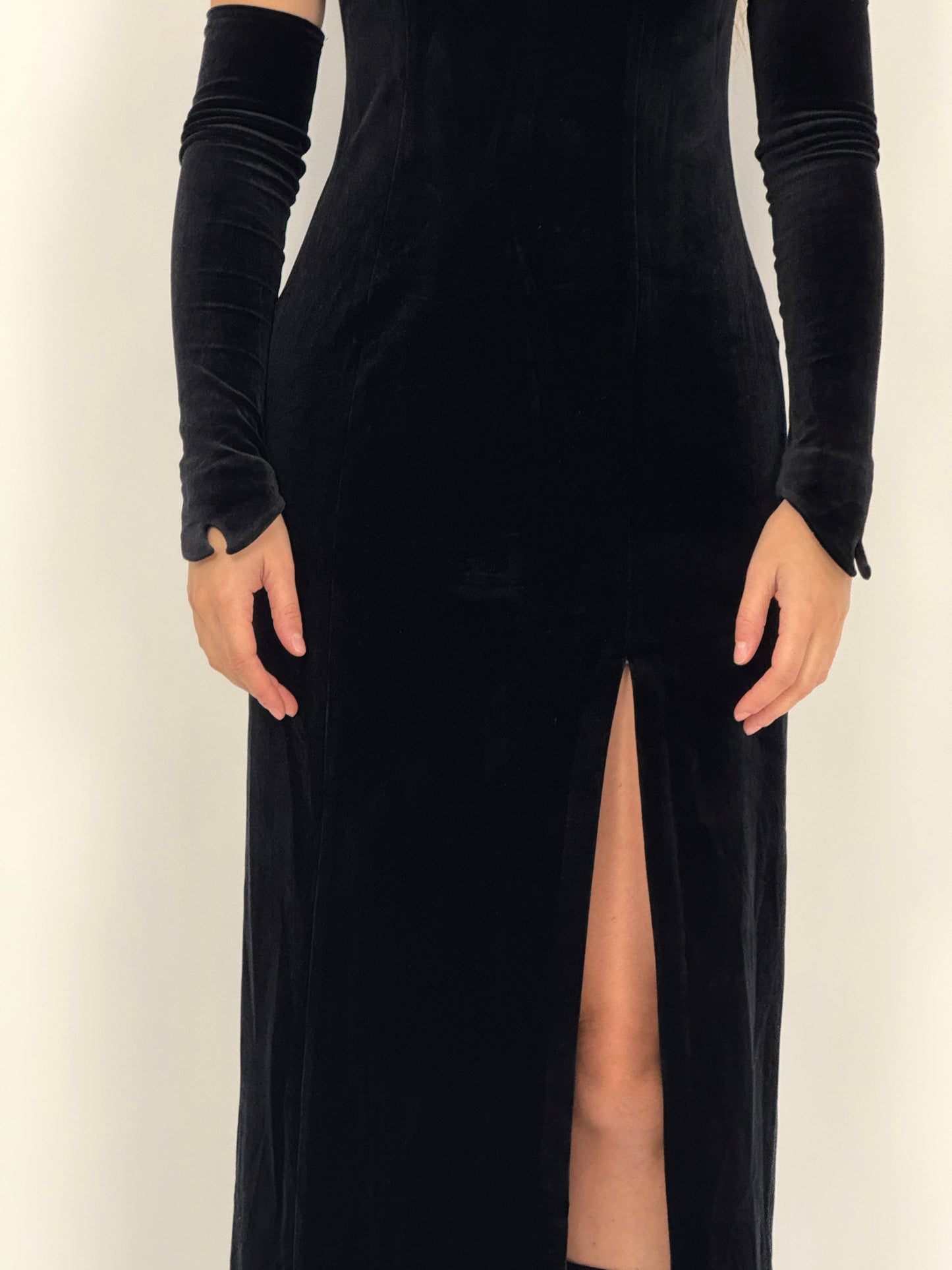 Abito lungo in velluto anni ’90