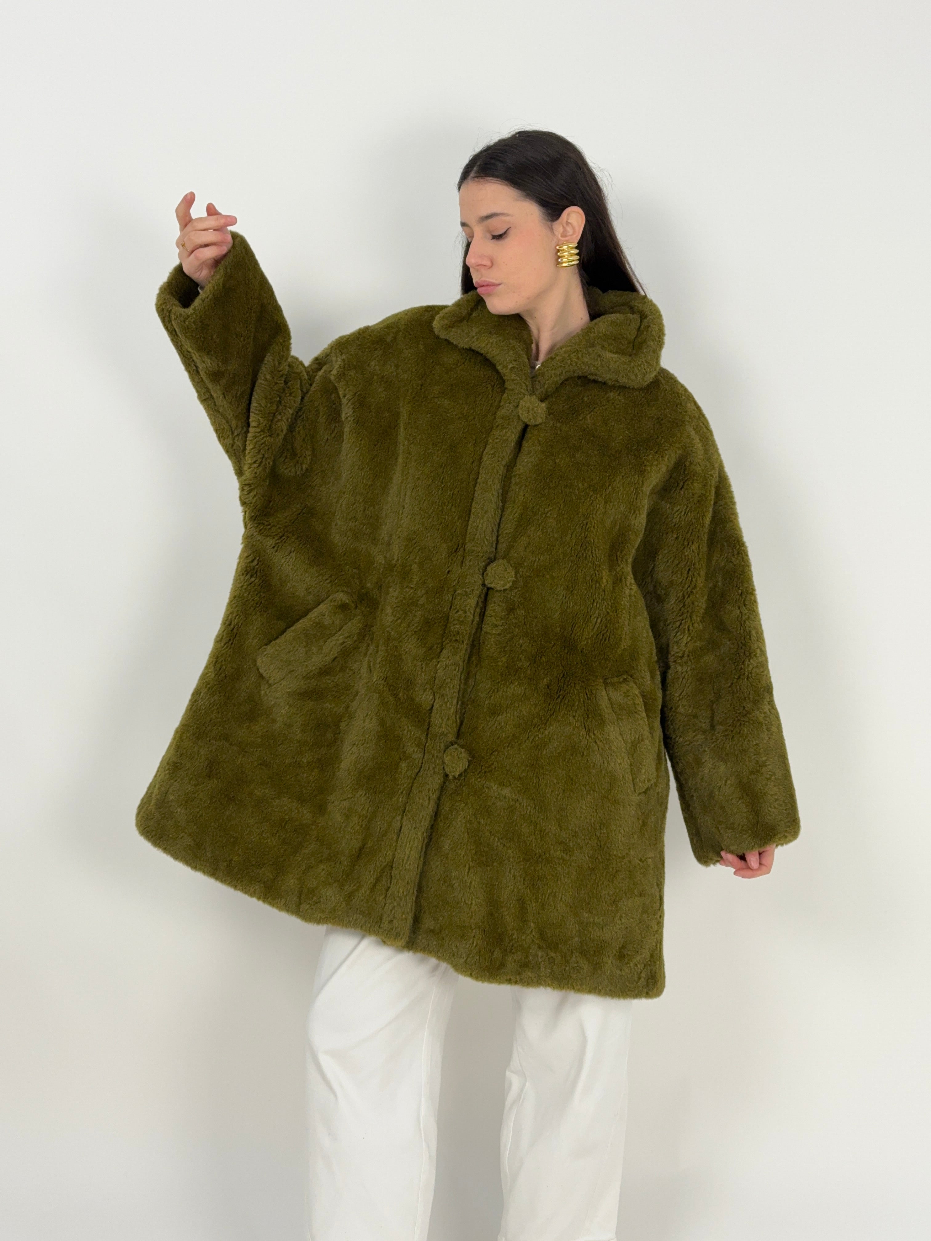 Cappotto ecopelliccia anni ’70/’80