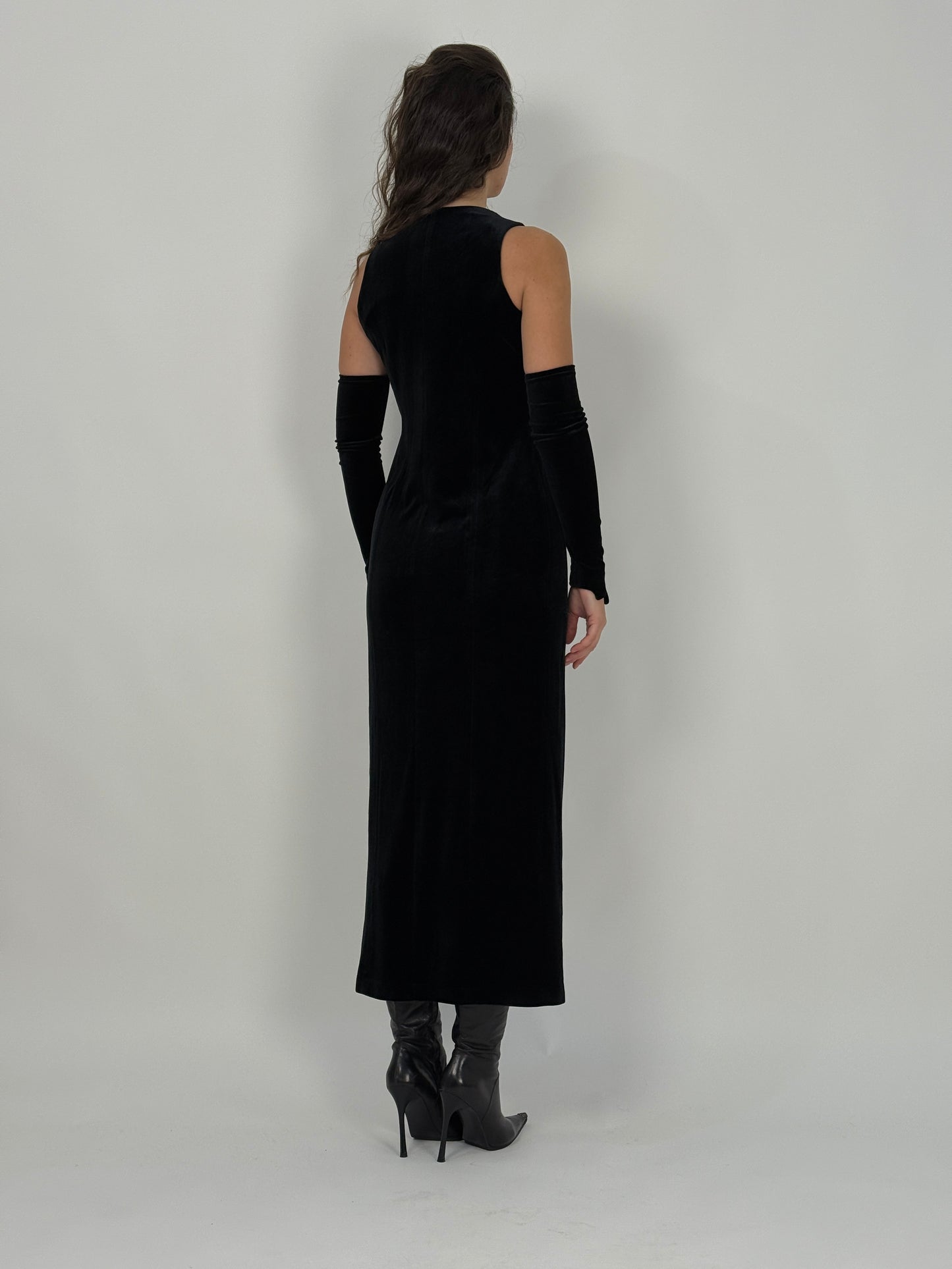 Abito lungo in velluto anni ’90