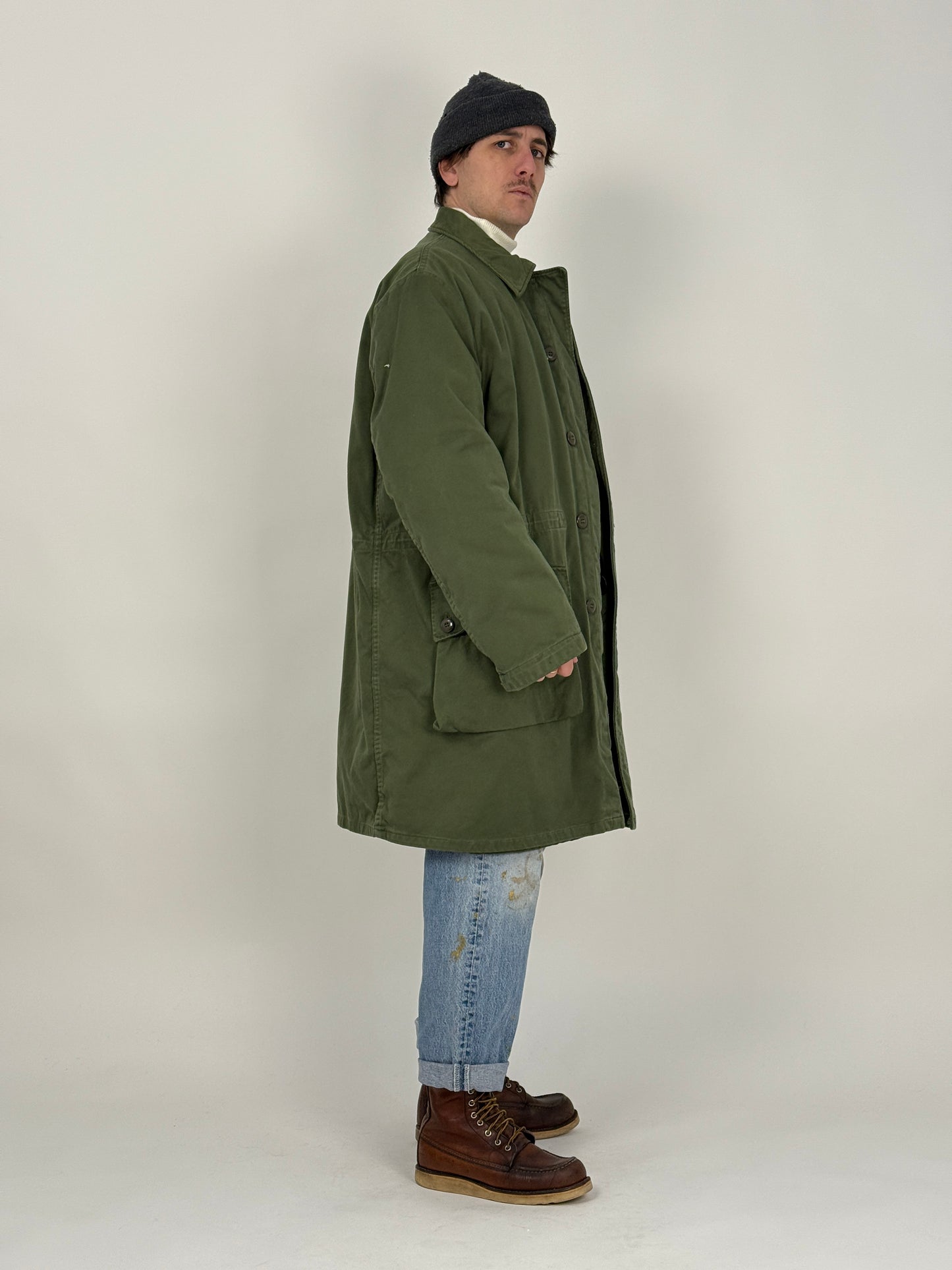 Parka militare C56 con fodera in pile rimovibile anni ’80