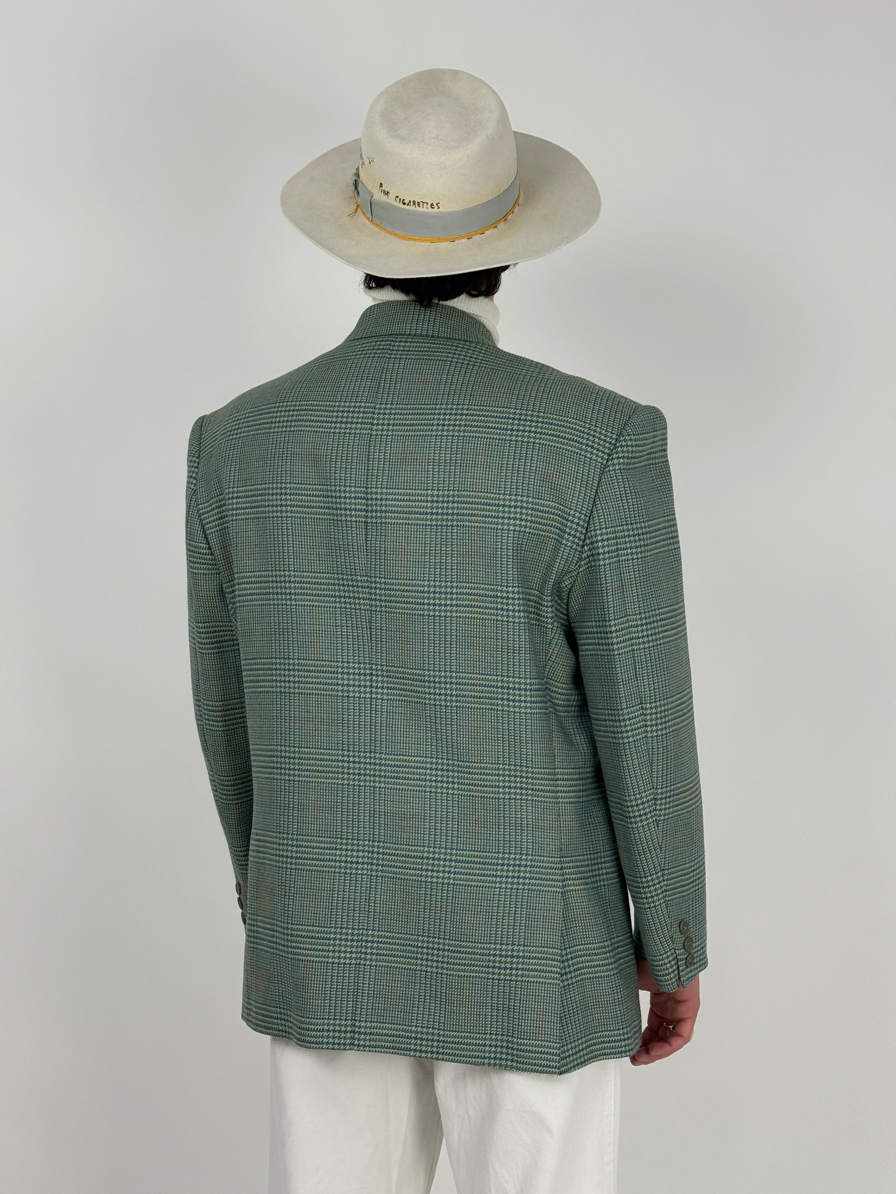 Giacca in pura lana Principe di Galles