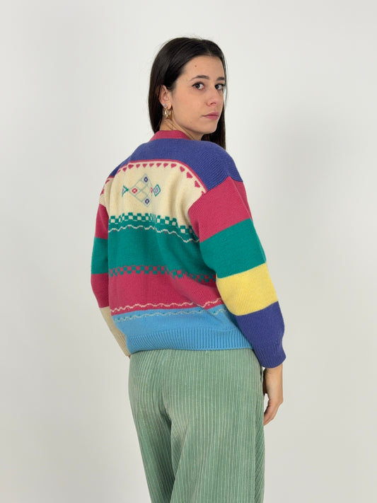 Cardigan in lana anni '80