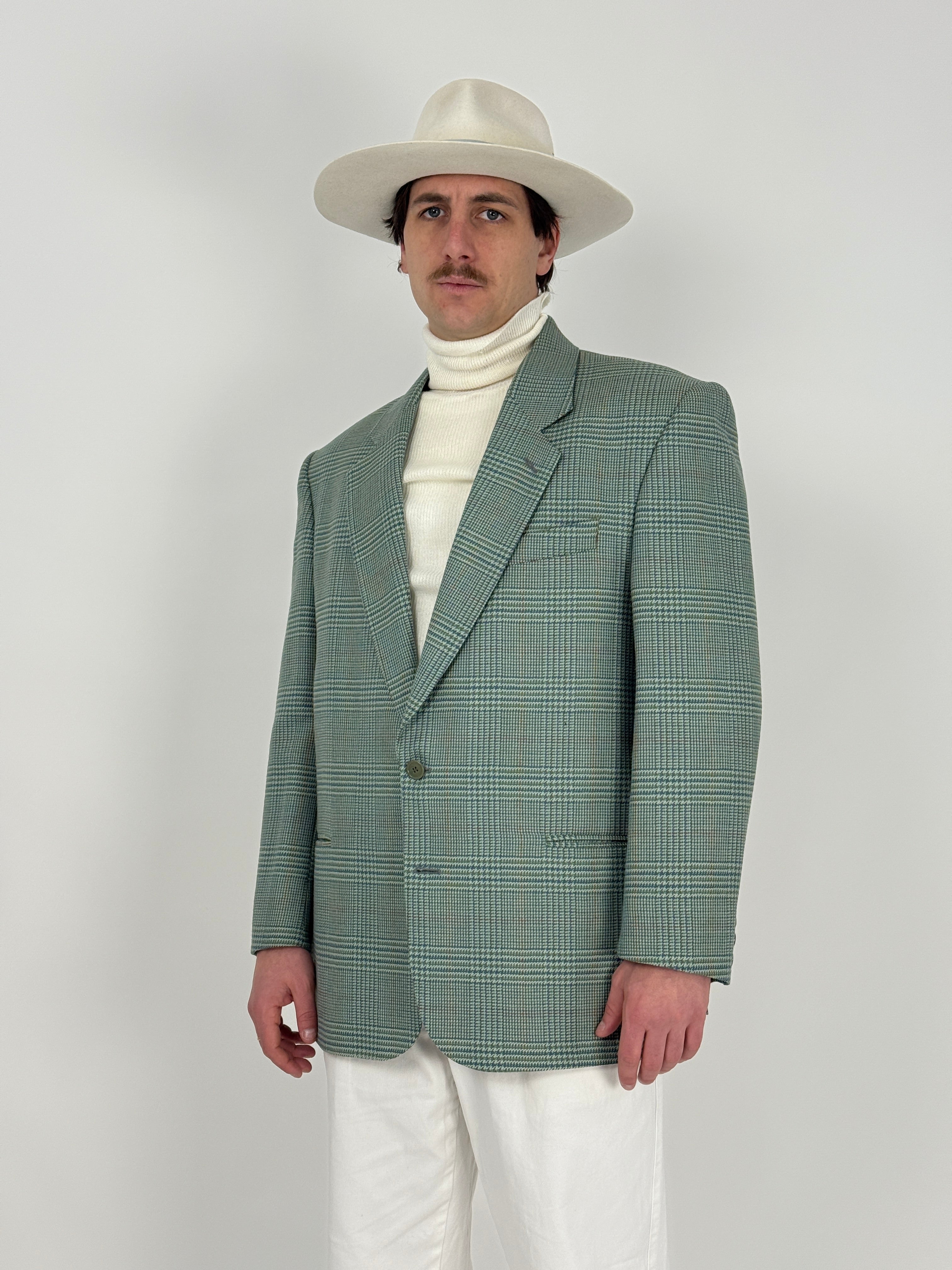 Giacca in pura lana Principe di Galles