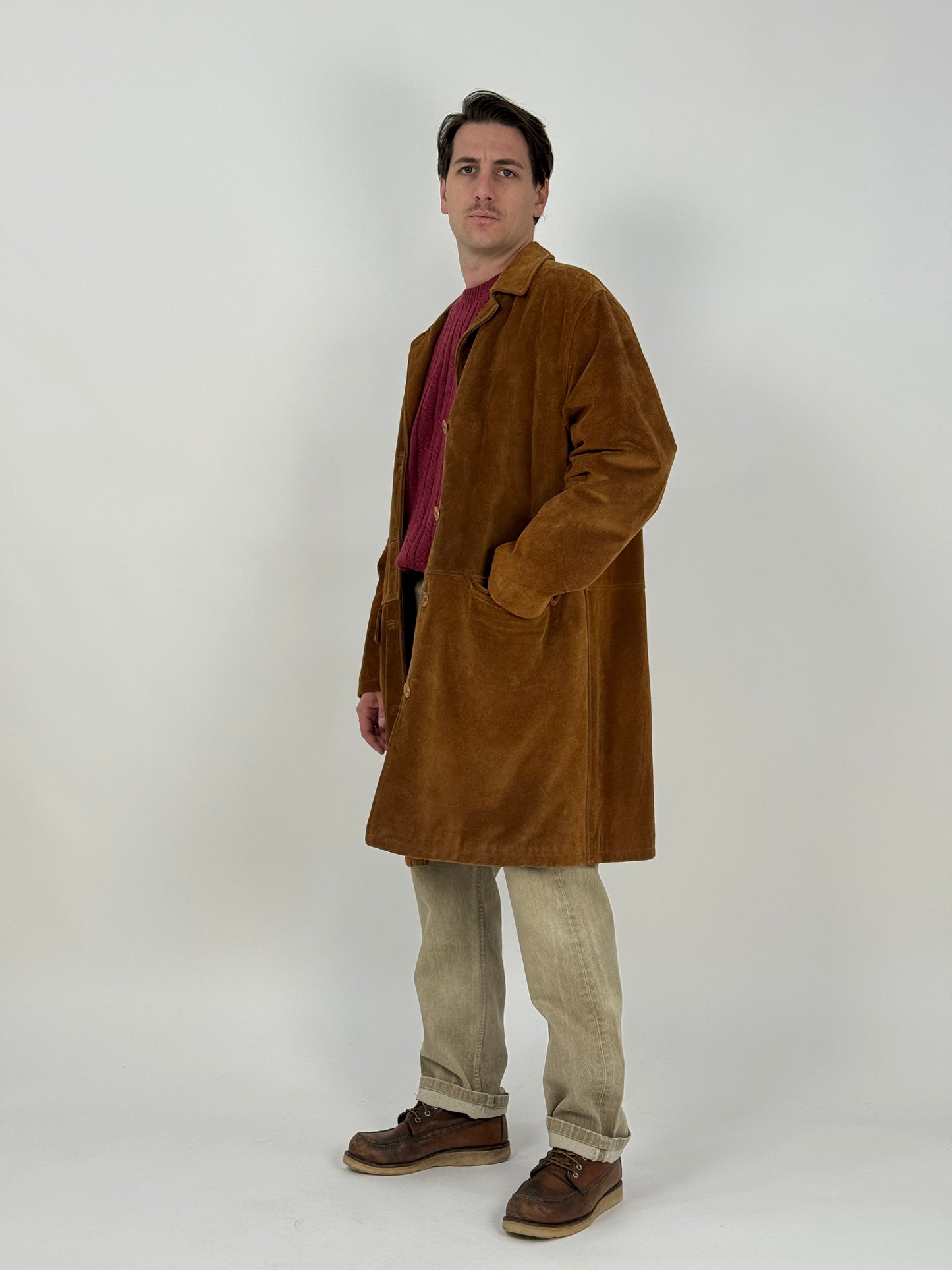 Cappotto in camoscio anni '70