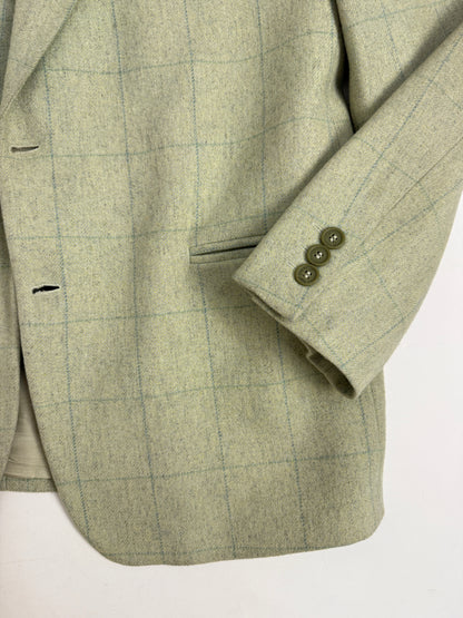 Giacca sartoriale in lana a quadri