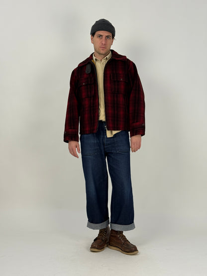 giacca-woolrich-anni-50-in-lana-a-quadri-rosso-e-nero