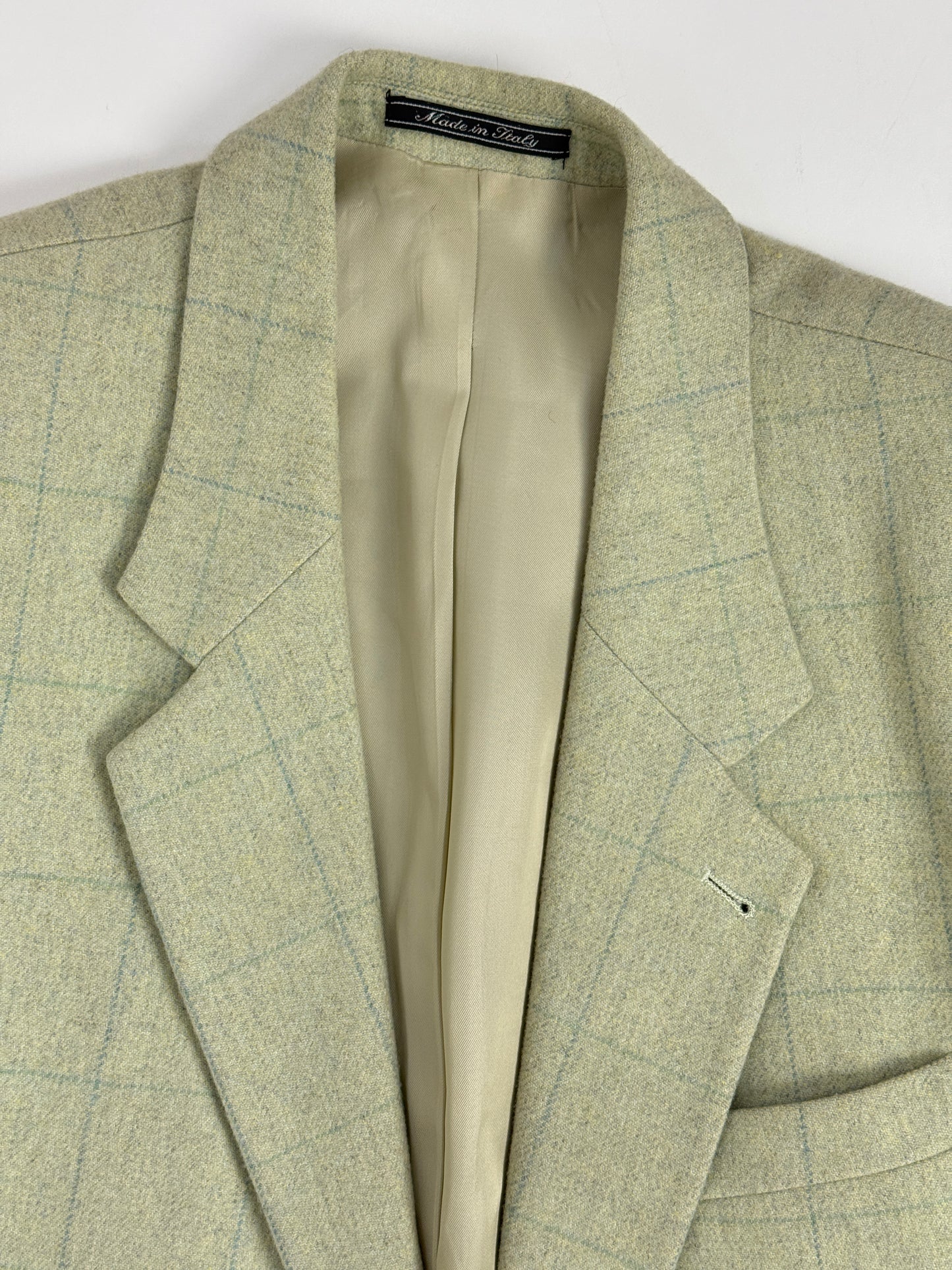 Giacca sartoriale in lana a quadri