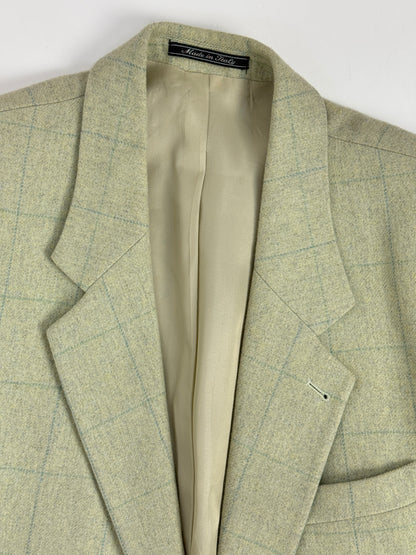 Giacca sartoriale in lana a quadri