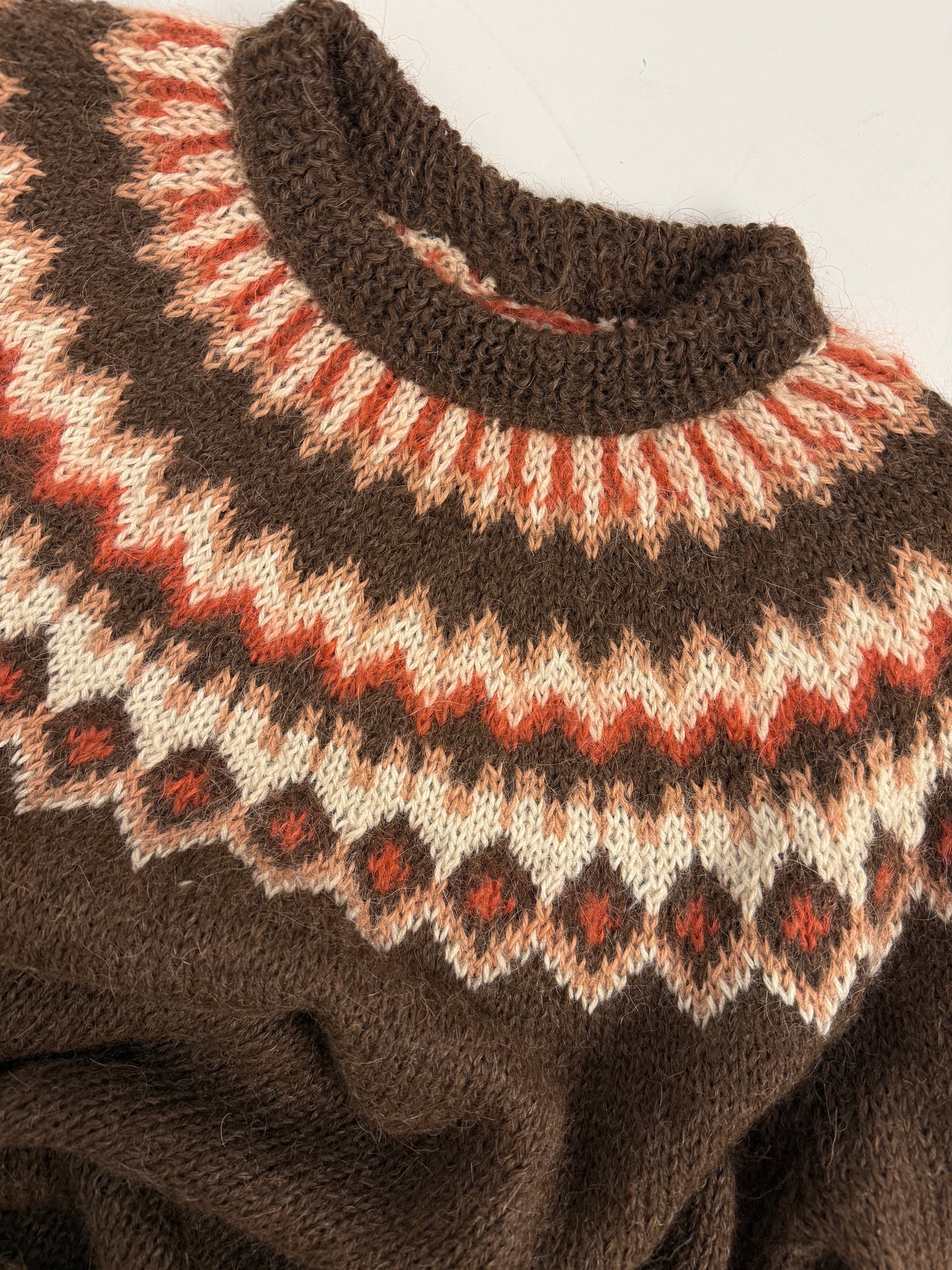 Maglione vintage con motivo jacquard