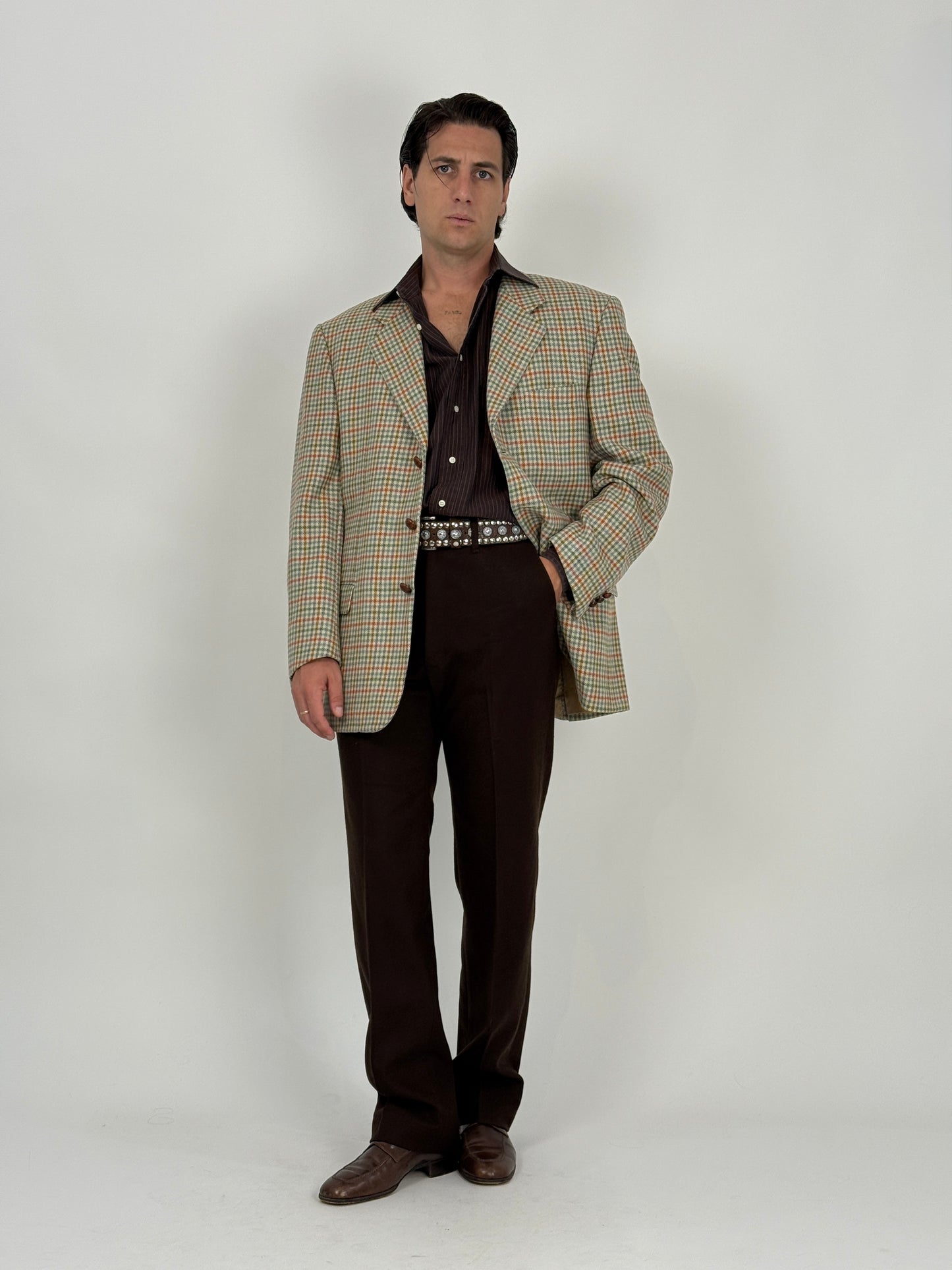 Giacca in pura lana vergine pied de poule