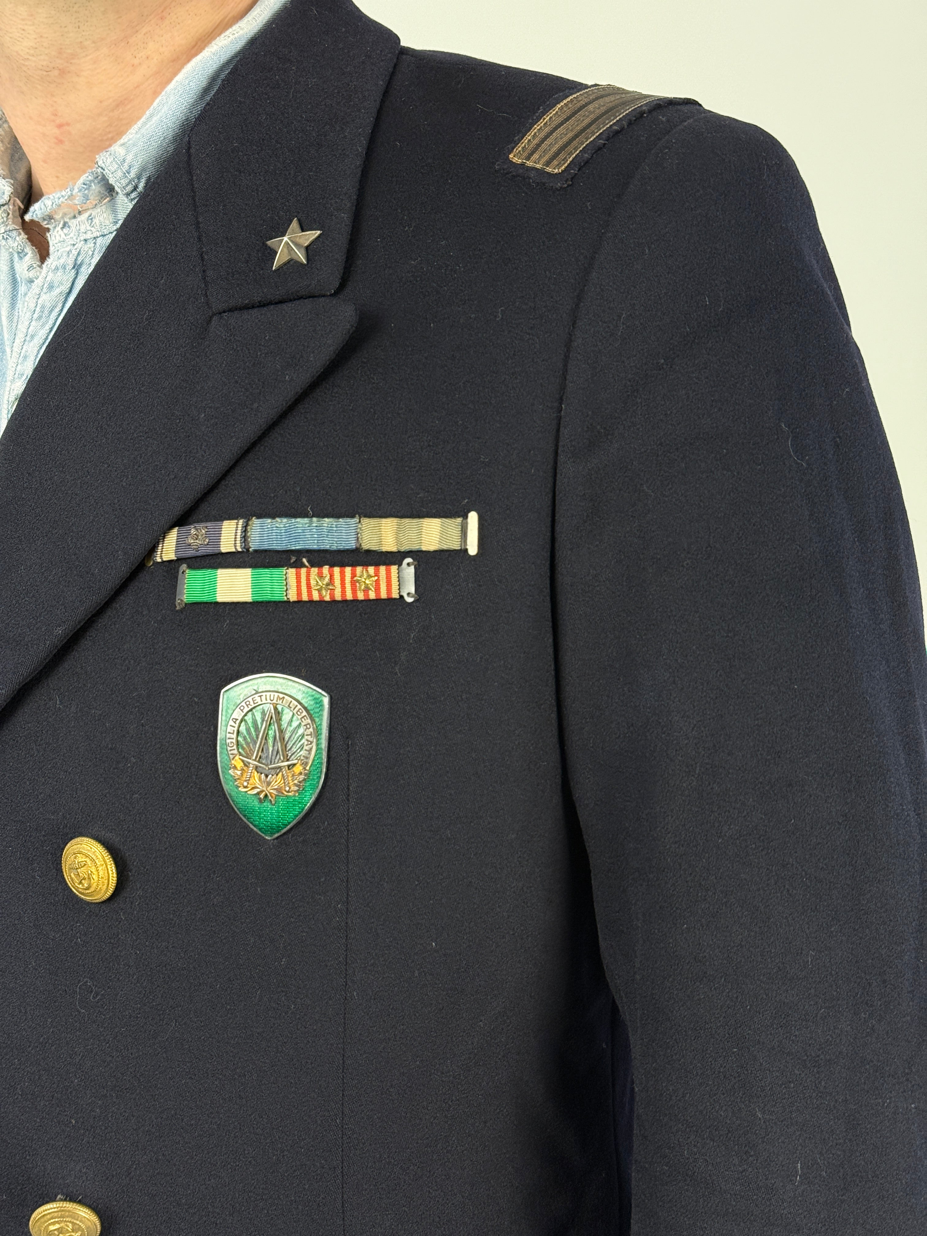 Giacca militare italiana da ufficiale anni ’60/’70