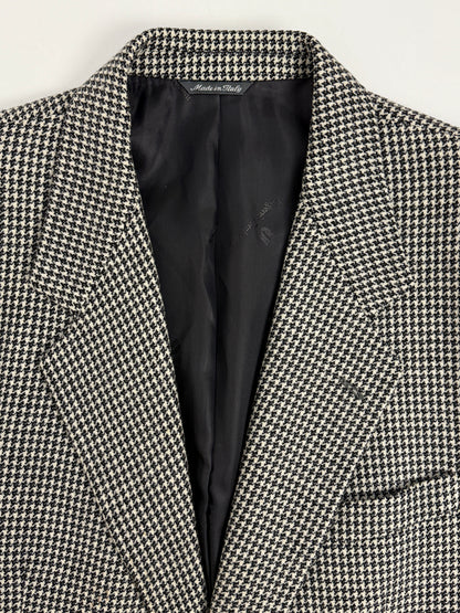 Giacca vintage Pied de Poule in Lana & Cashmere