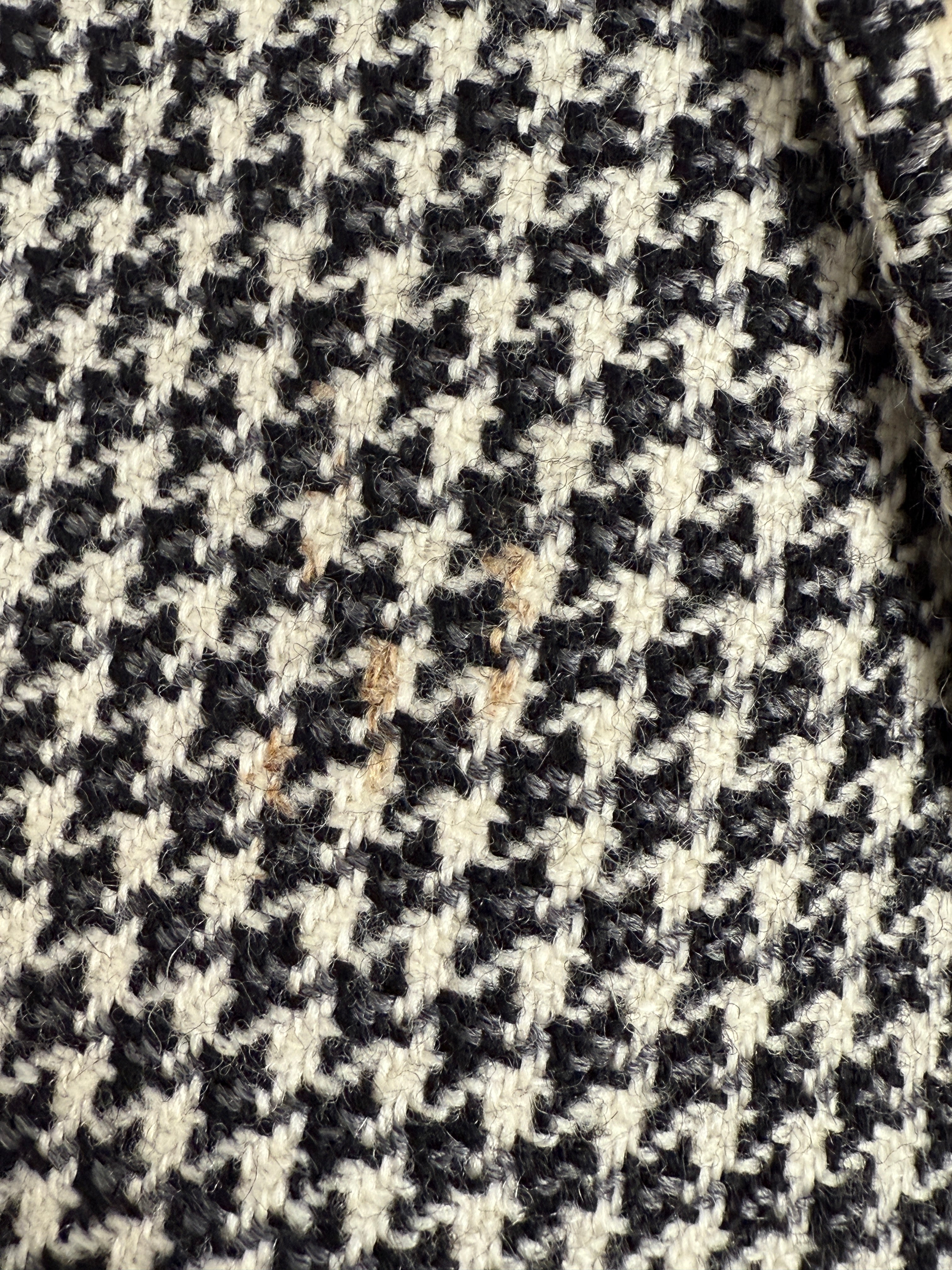 Giacca vintage Pied de Poule in Lana & Cashmere
