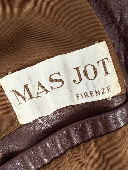 Giacca in pelle artigianale anni '70