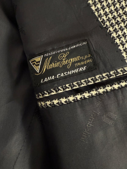 Giacca vintage Pied de Poule in Lana & Cashmere