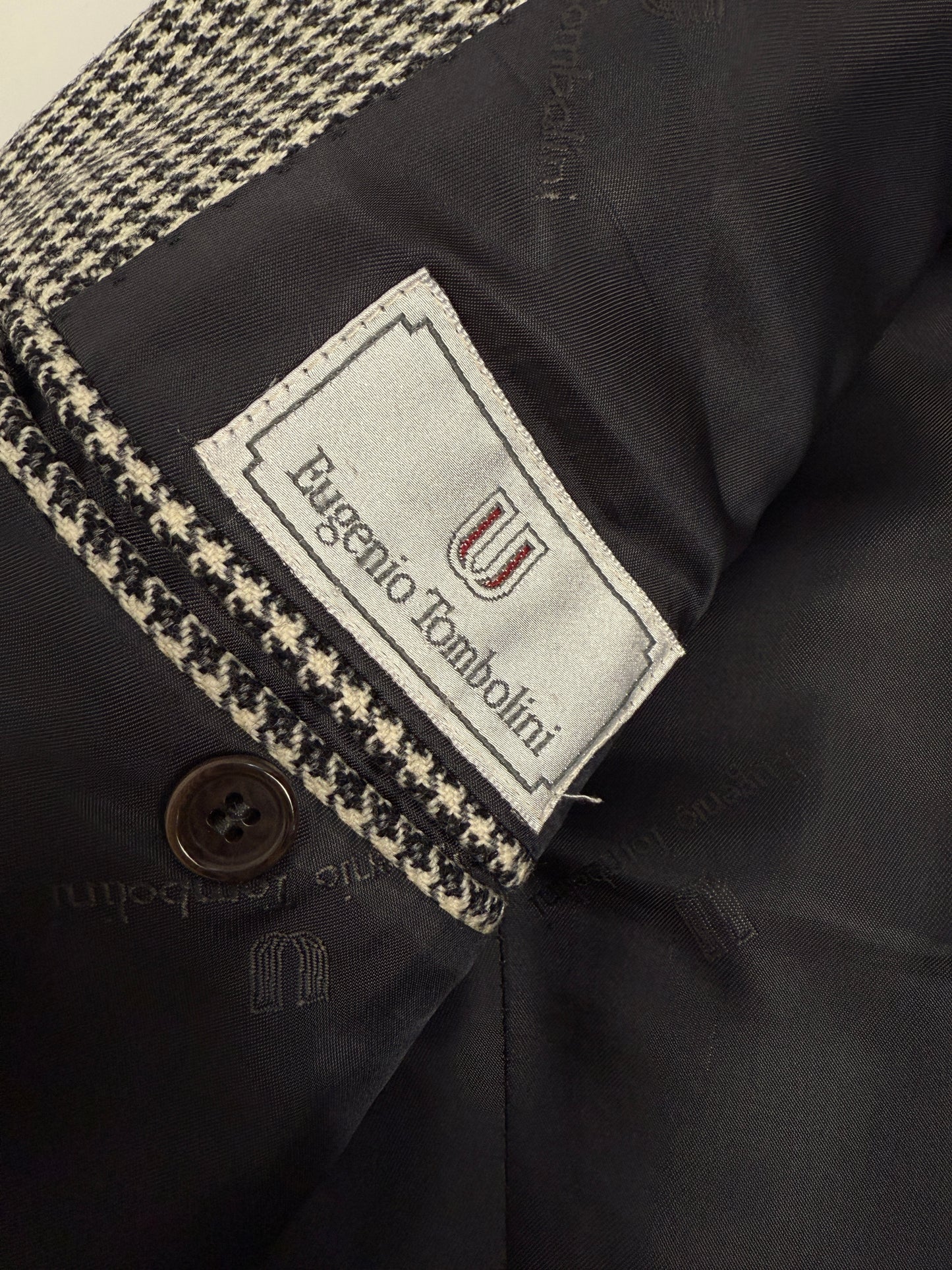 Giacca vintage Pied de Poule in Lana & Cashmere