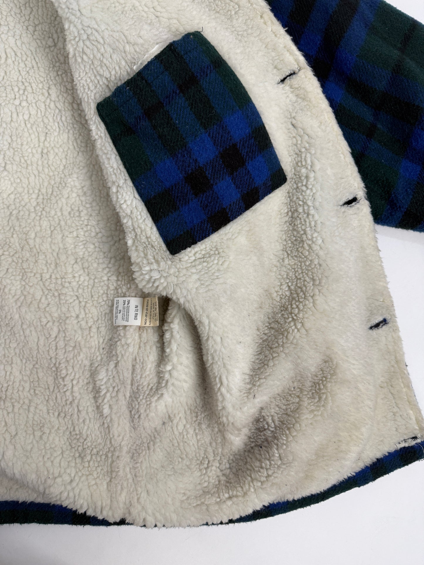 Levi’s Westernwear sherpa tartan anni ’70/’80