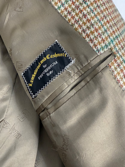 Giacca in lana/cashmere pied de poule Masteri Veneziani