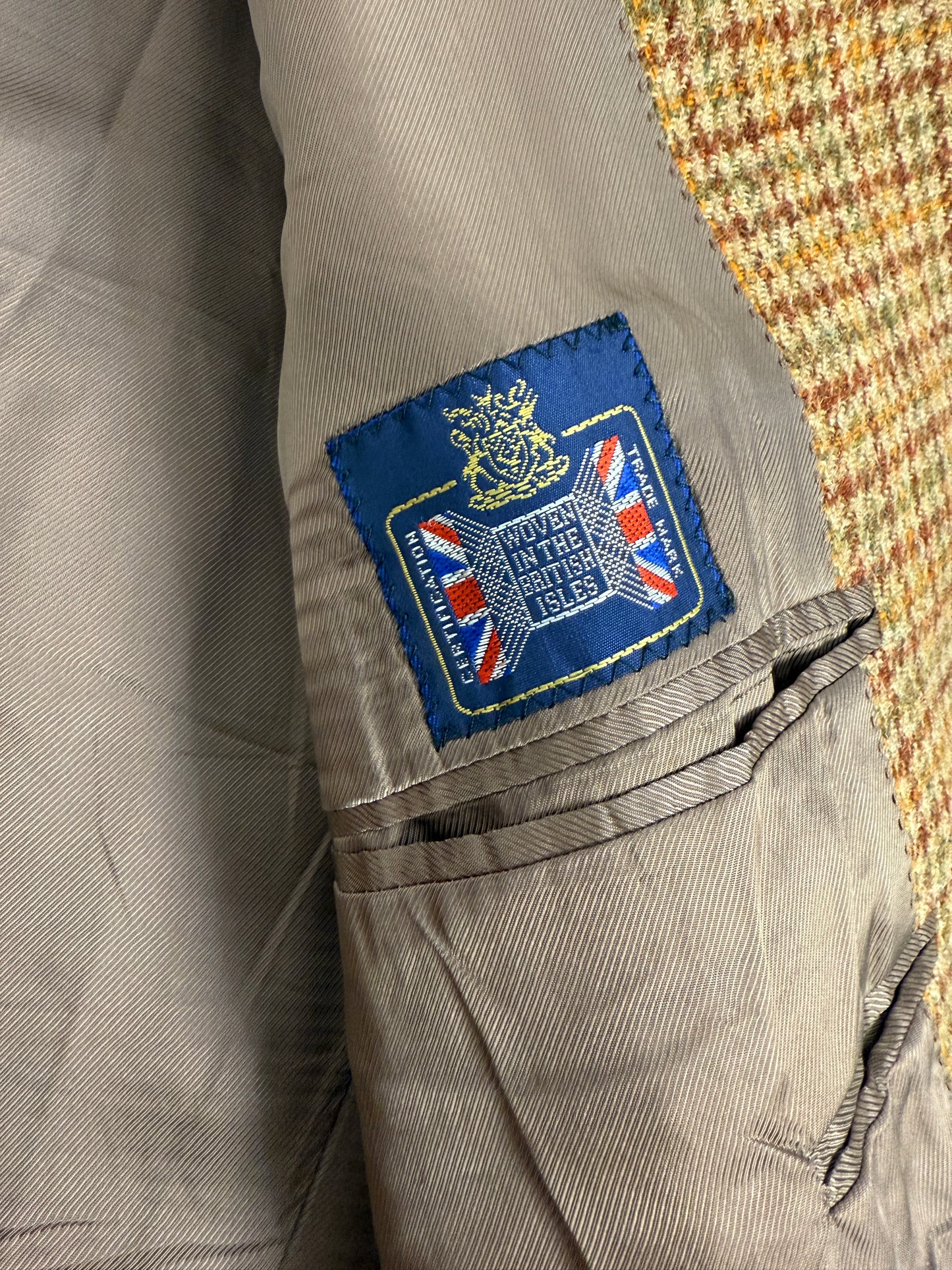 Giacca in Tweed Inglese Houndstooth Anni ’80